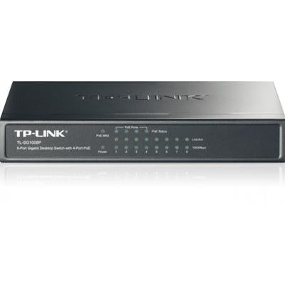 TP-Link TL-SG1008P 8-Port Metal Gigabit PoE+ Switch 64W Desktop TP-Link TL-SG1008P 8-Port Metal Gigabit PoE+ Switch 64W Desktop